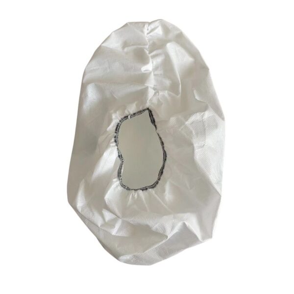 White elastic face mask cover