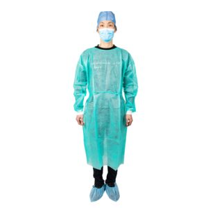 isolation gown green
