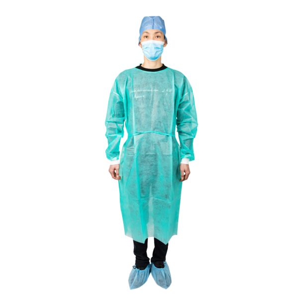 isolation gown green