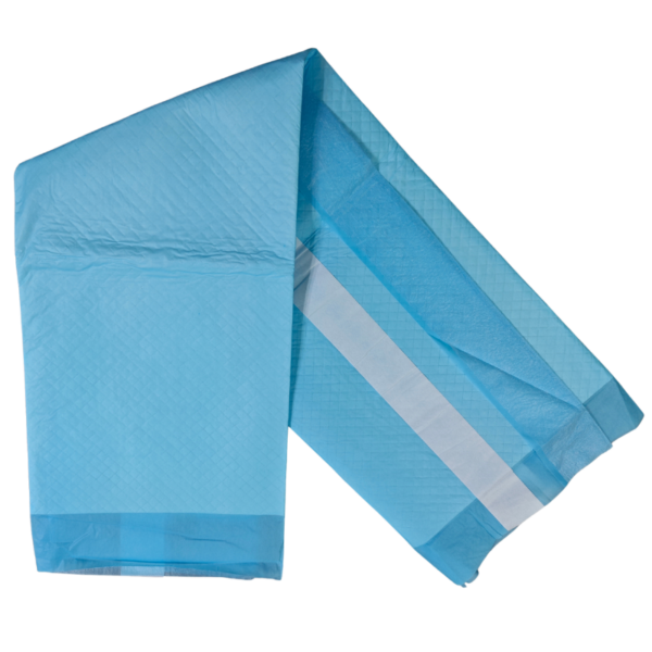 Blue waterproof bed pads for incontinence protection