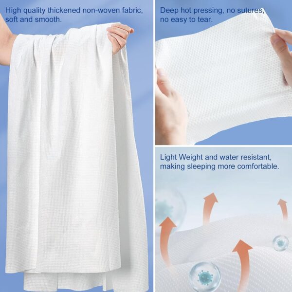 Soft, durable non-woven fabric for comfortable sleep.