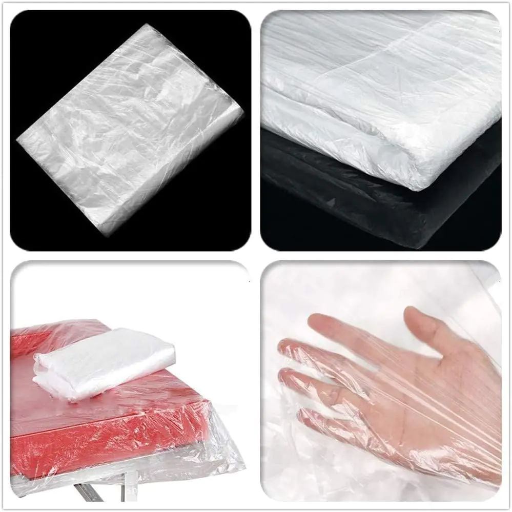 Disposable plastic bedsheets and hand cover