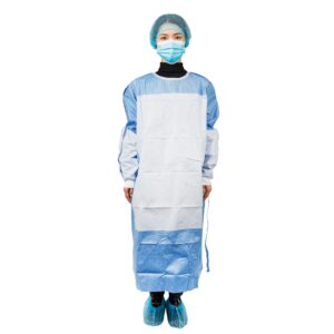 Person in full protective medical gear