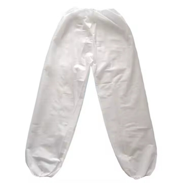 White disposable plastic safety pants