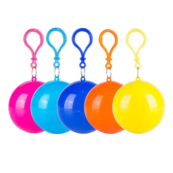 Colorful ball keychains with clips