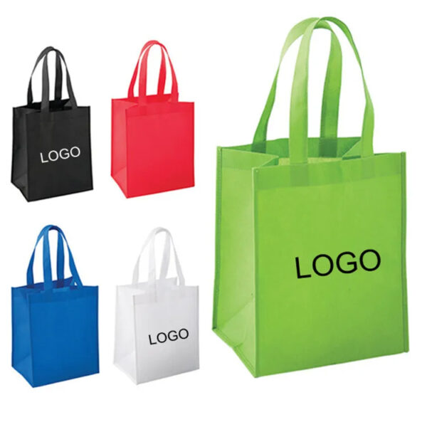 Colorful reusable bags with logo