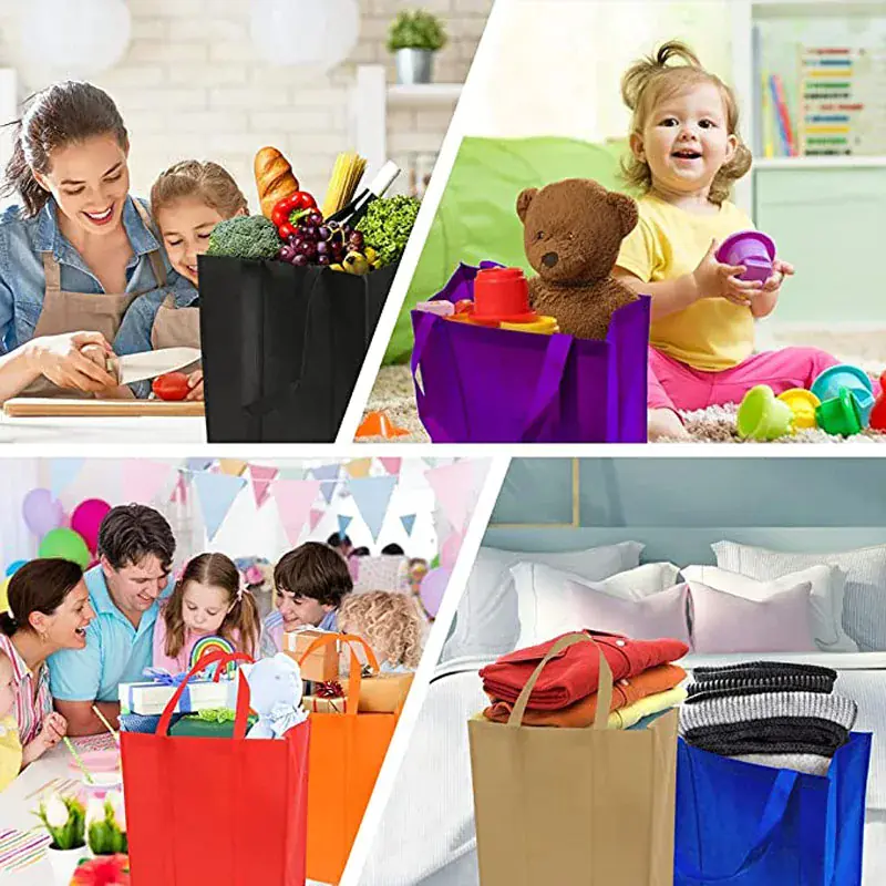 Reusable bags for shopping and storage solutions.